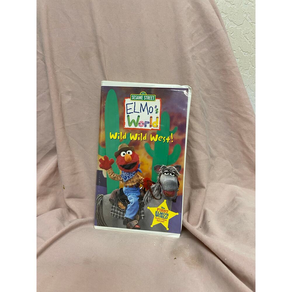 Elmo's World Wild Wild West! VHS VCR Video Tape Used Clamshell Sesame Street